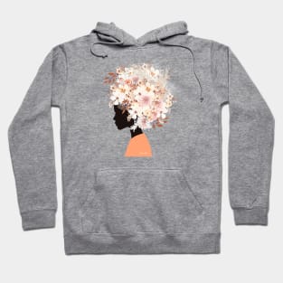 Black Woman in Flower Headdress Hoodie